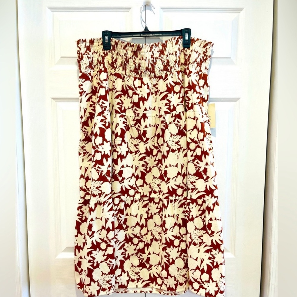 NWOT Universal Thread Cottagecore Floral Skirt Tiered Cotton Peasant